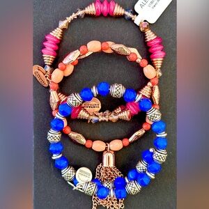 ALEX AND ANI SET OF 3 V66 Beaded WRAP 🔺ALL FOR $23